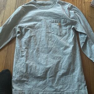 Carhartt Light Gray Long Sleeve Men's Shirt